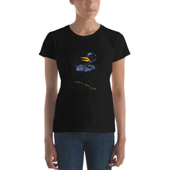 The Bukbird (Charles Bukowski tribute by Tony Millionaire) Women's short sleeve t-shirt
