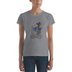 The Bukbird (Charles Bukowski tribute by Tony Millionaire) Women's short sleeve t-shirt