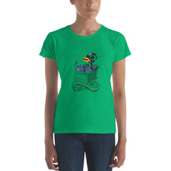 The Bukbird (Charles Bukowski tribute by Tony Millionaire) Women's short sleeve t-shirt