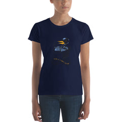 The Bukbird (Charles Bukowski tribute by Tony Millionaire) Women's short sleeve t-shirt