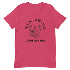 Free the Harpy Titties - Keep the Rialto Weird Short-Sleeve Unisex T-Shirt (white or colors)
