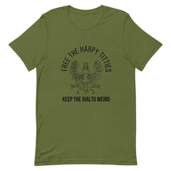 Free the Harpy Titties - Keep the Rialto Weird Short-Sleeve Unisex T-Shirt (white or colors)