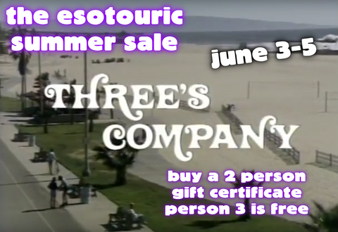 Three's Company - Esotouric's summer gift certificate sale