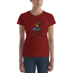 The Bukbird (Charles Bukowski tribute by Tony Millionaire) Women's short sleeve t-shirt