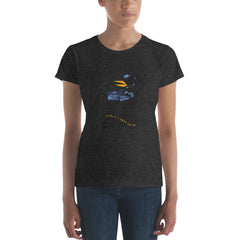 The Bukbird (Charles Bukowski tribute by Tony Millionaire) Women's short sleeve t-shirt