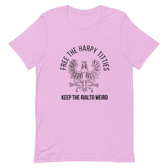 Free the Harpy Titties - Keep the Rialto Weird Short-Sleeve Unisex T-Shirt (white or colors)